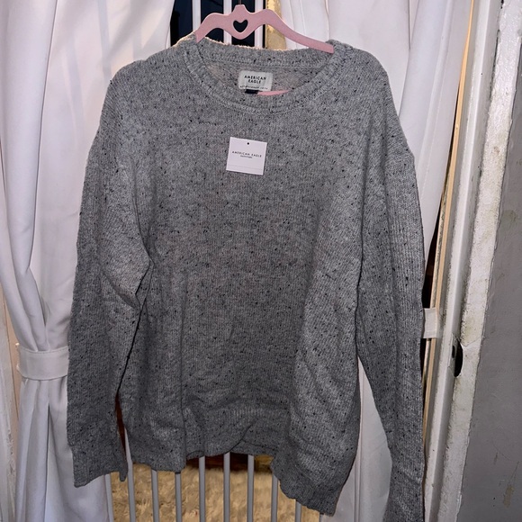 American Eagle Outfitters Sweaters - American Eagle Outfitters Gray Speckled Crewneck Sweater new w/ tags. Size L